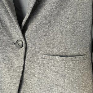 Loft Petite Gray Crop Blazer